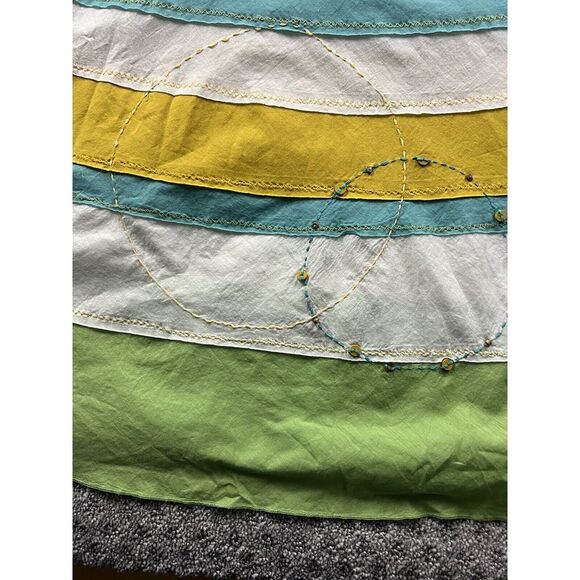 Aquarius  Anthropologie Size 2‎ Green Horizon Line Cotton Dress - Picture 6 of 9